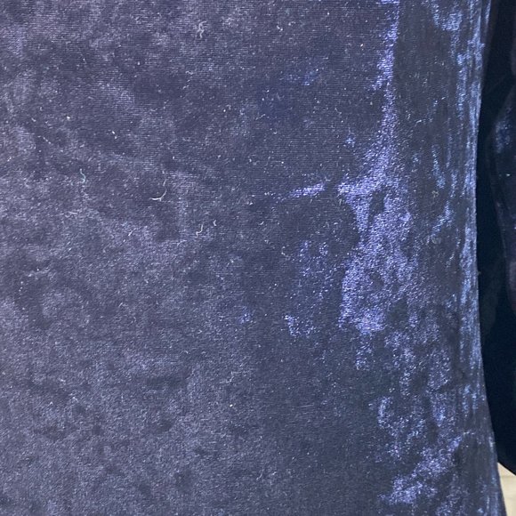 NWT Romeo & Juliet Couture Navy Velvet Off Shoulder Dress Large  Large - Picture 10 of 15